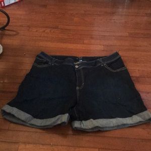 Dark Wash Lane Bryant Shorts
